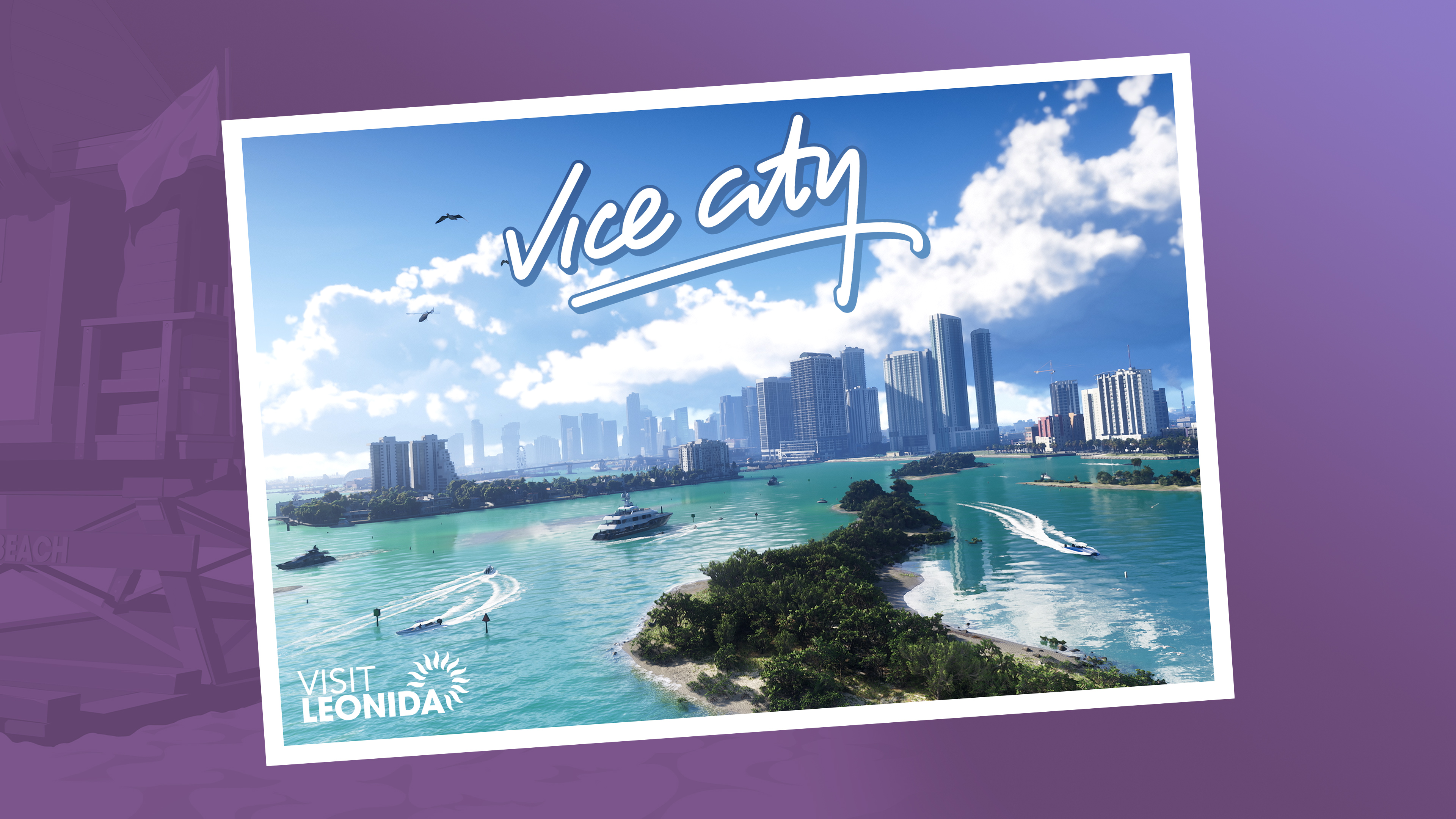 Postcard oficial de Vice City